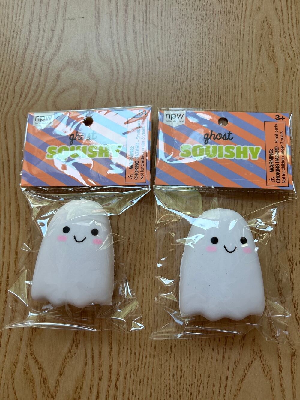 New Bundle of 2 Kids/Adults Halloween 🎃 Ghost 👻 Squishy Fidget Toy